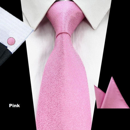 Suitbae Pink Solid Tie