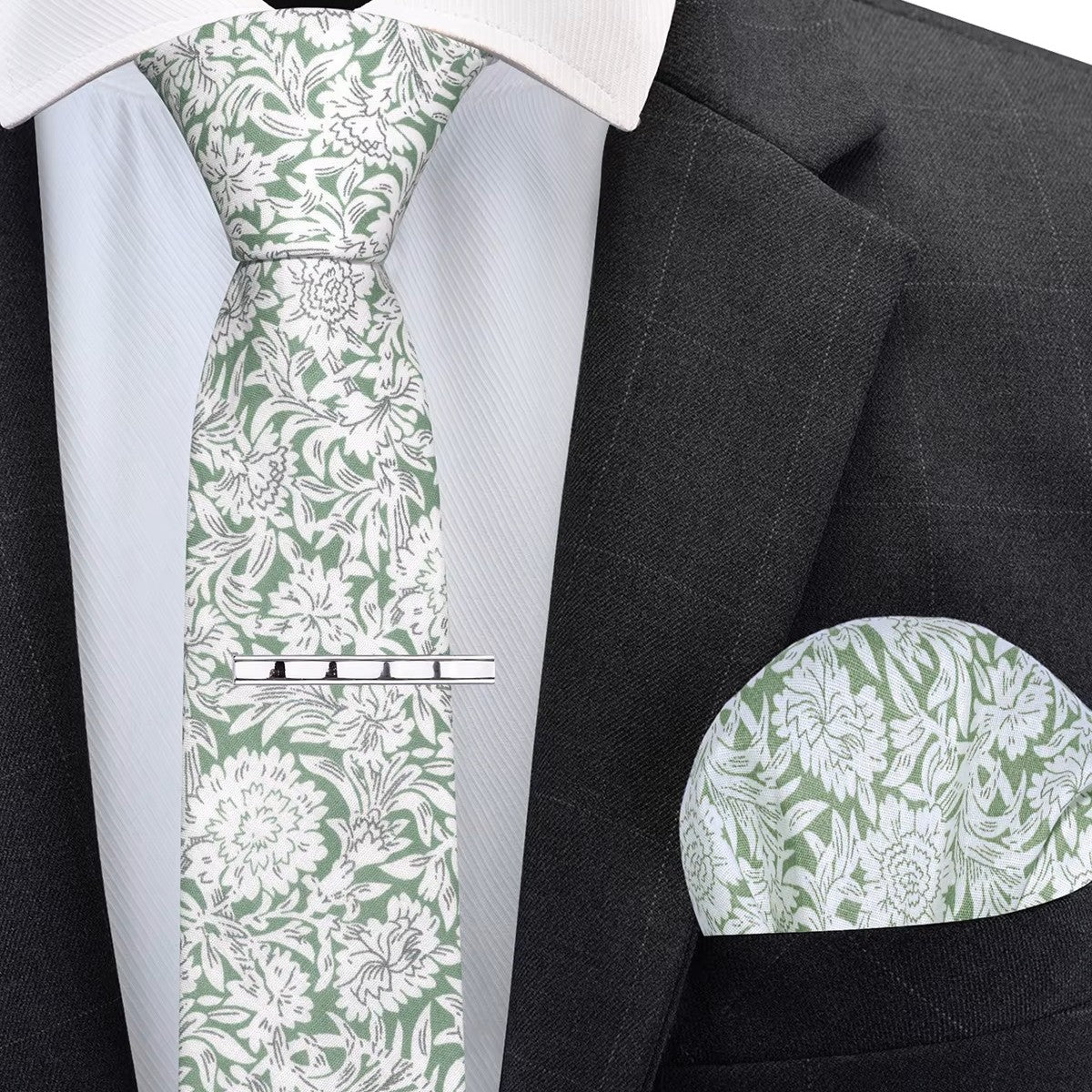 Botanical Sage Tie Set