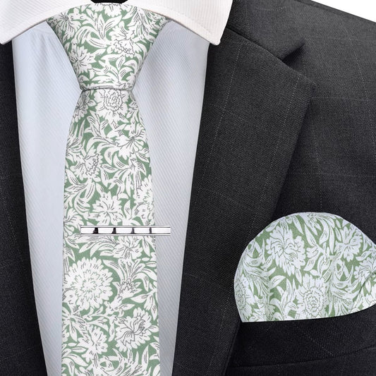 Botanical Sage Tie Set