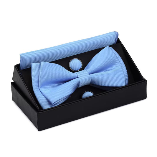 Baby Blue Bow Tie Set