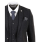 Knighthood Black Tweed Three Piece Suit
