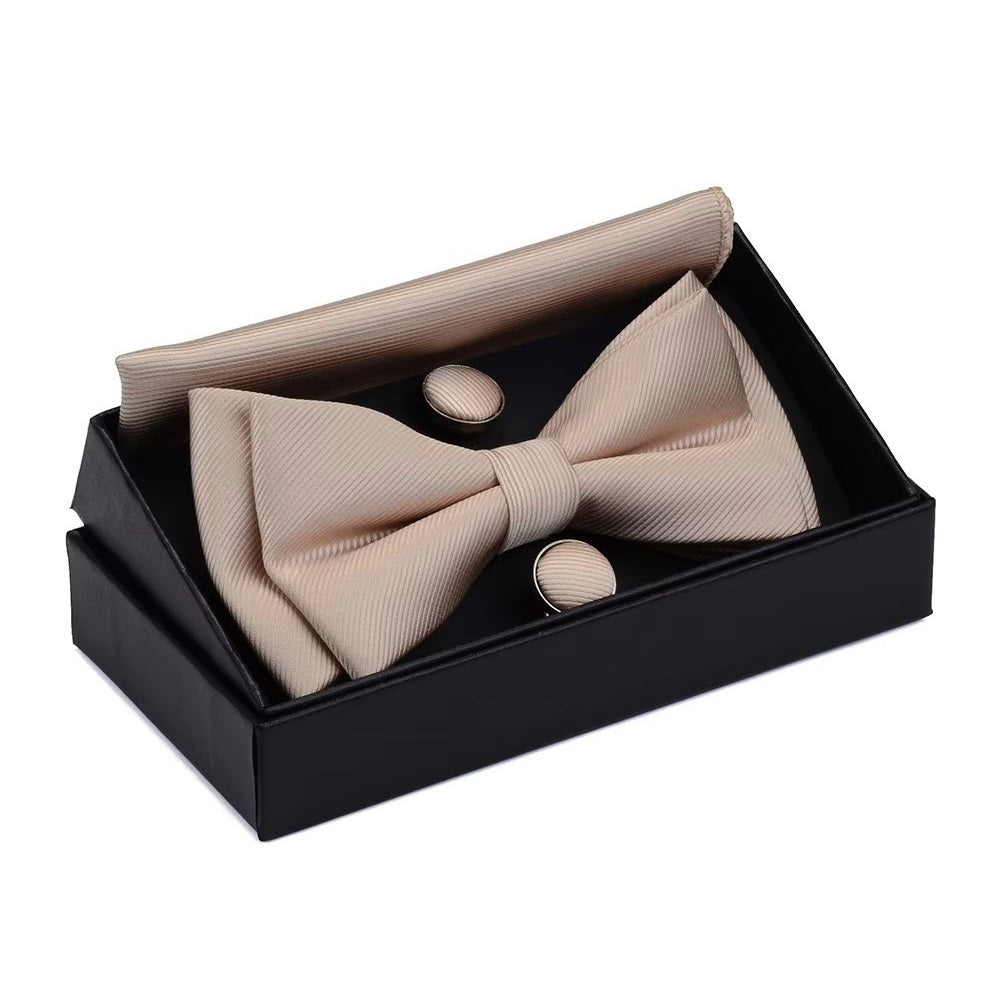 Champagne Bow Tie Set