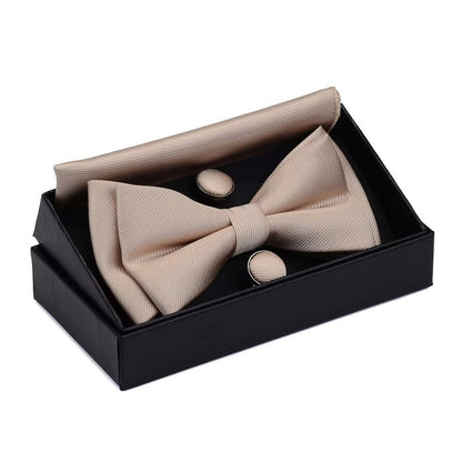 Champagne Bow Tie Set