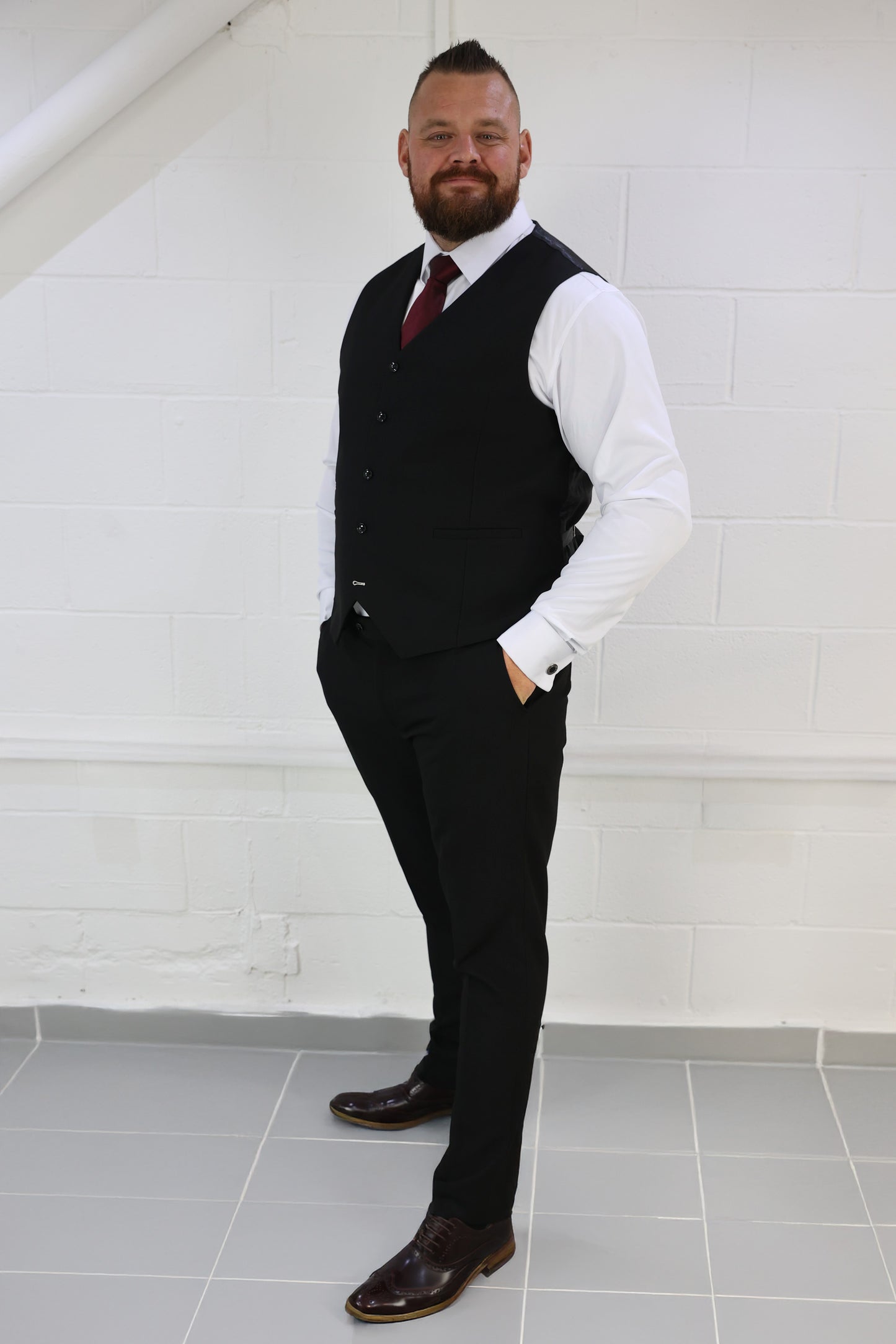 Diablo XL Black Three Piece Suit