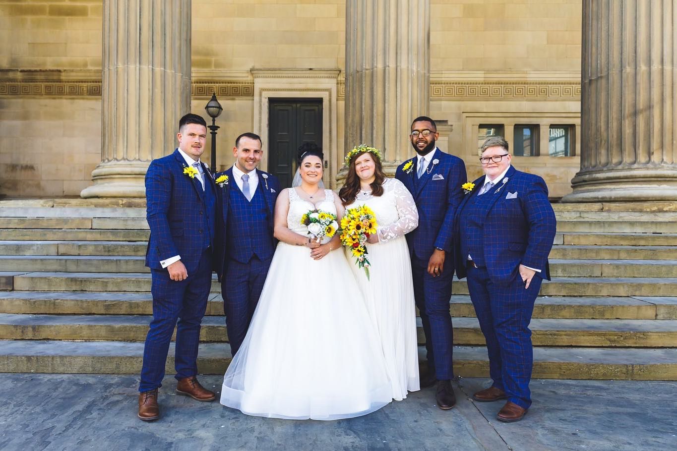 Wedding Photo of People Wearing Suitbae Shelby Three Piece Suit