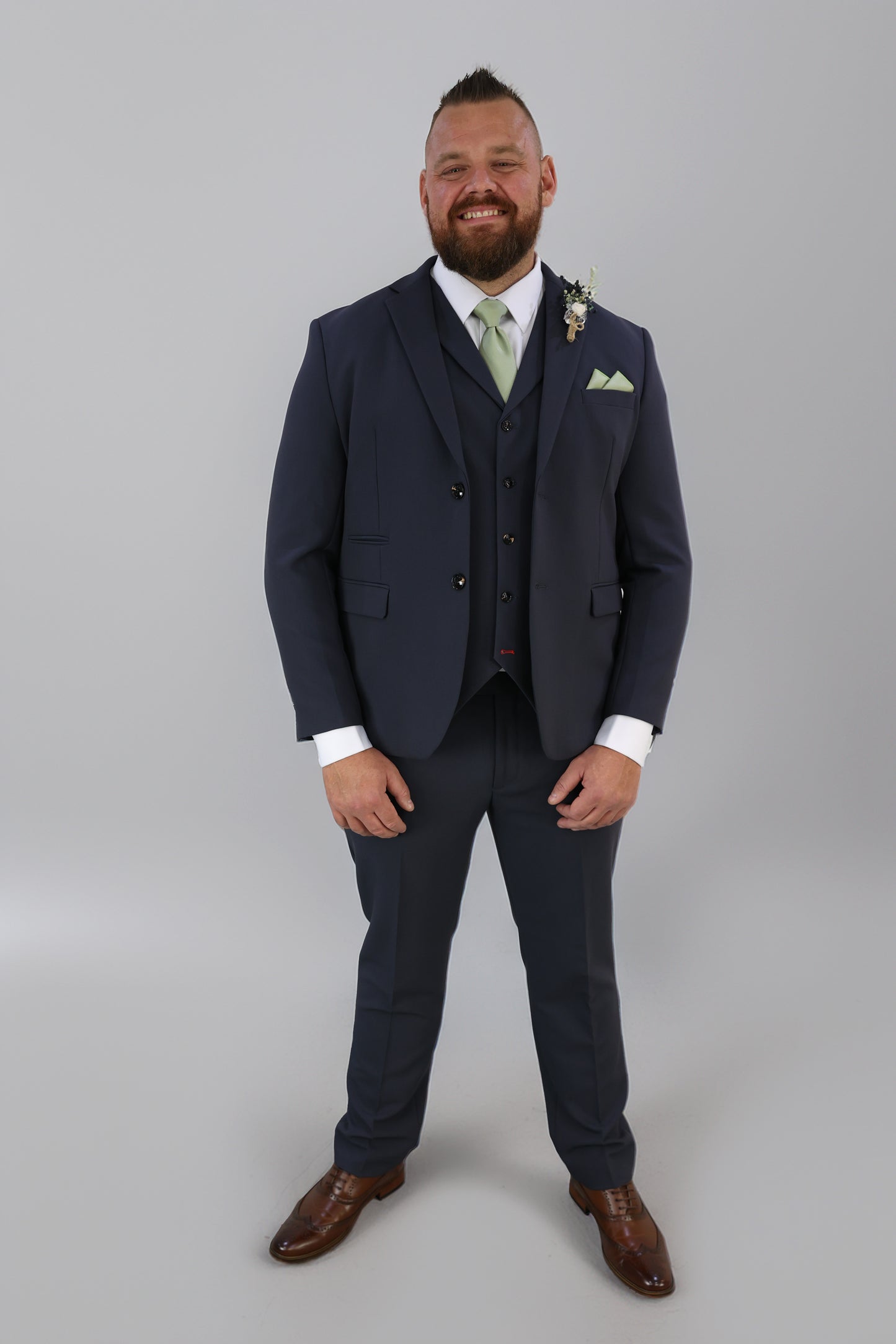 Jake XL Midnight Blue Three Piece Suit