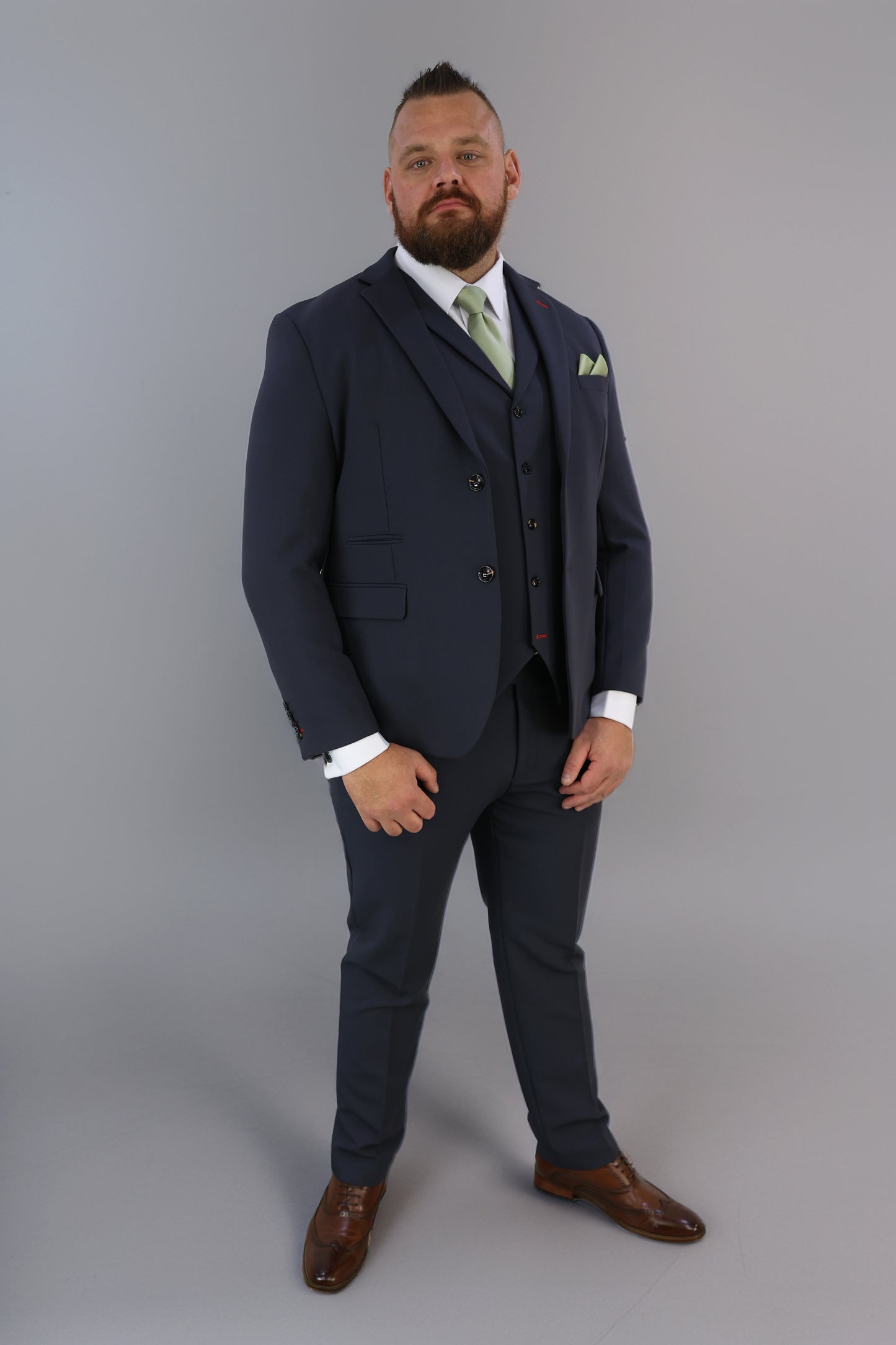 Jake XL Midnight Blue Three Piece Suit