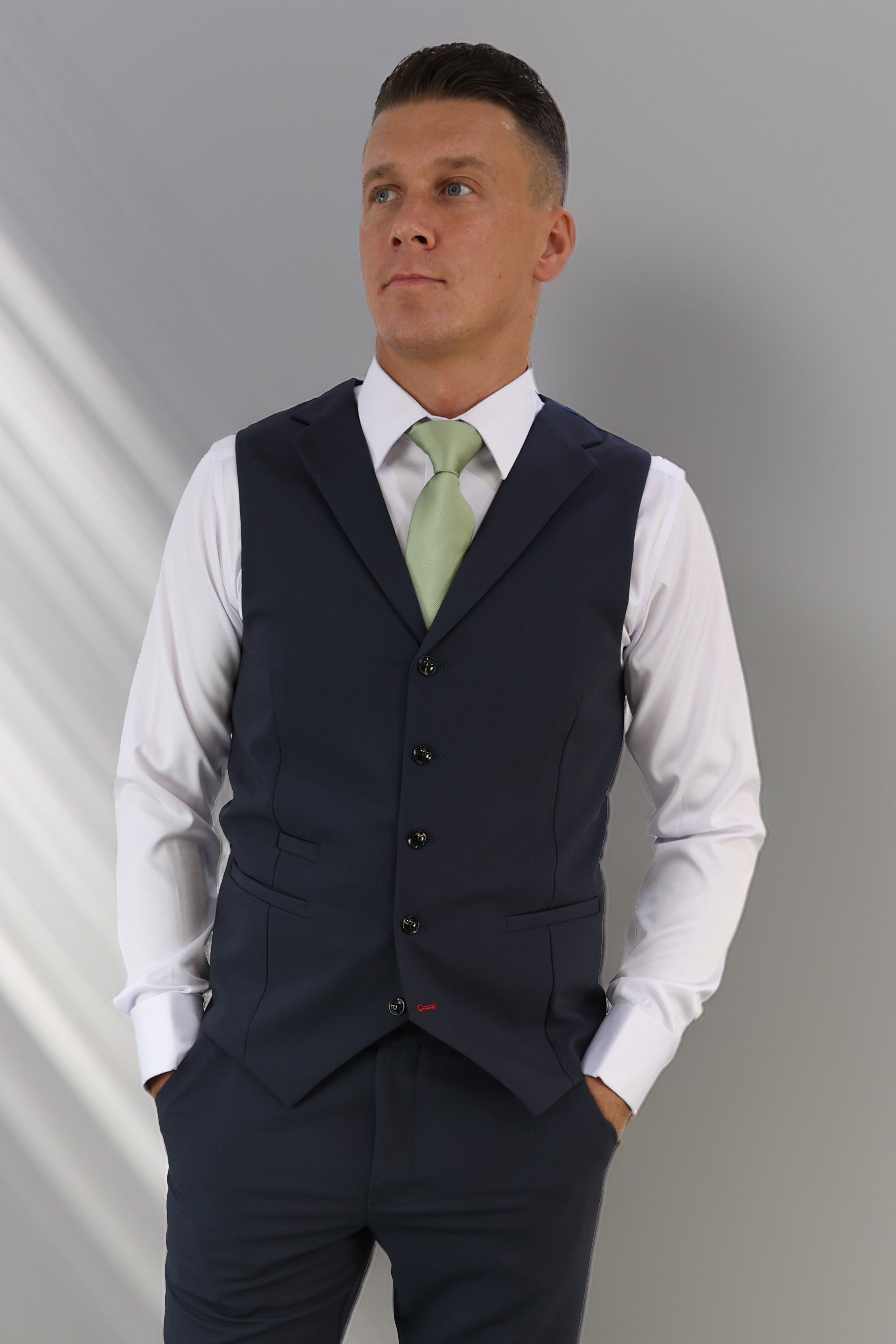 Jake Midnight Waistcoat | Unique Midnight Blue Style | SUITBAE ...