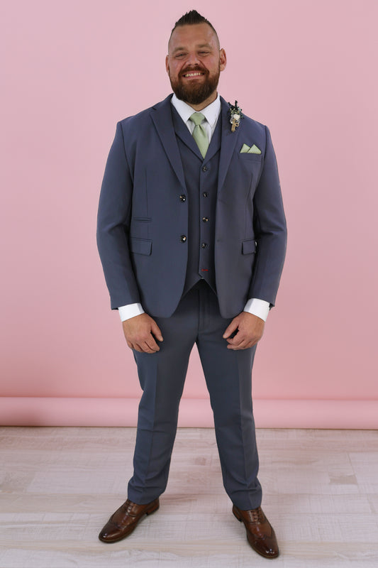 Jake XL Midnight Blue Three Piece Suit