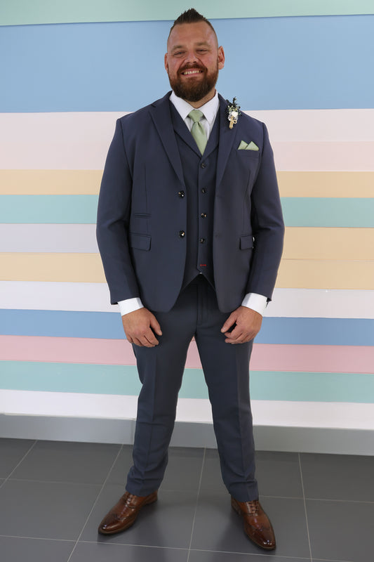 Jake XL Midnight Blue Three Piece Suit