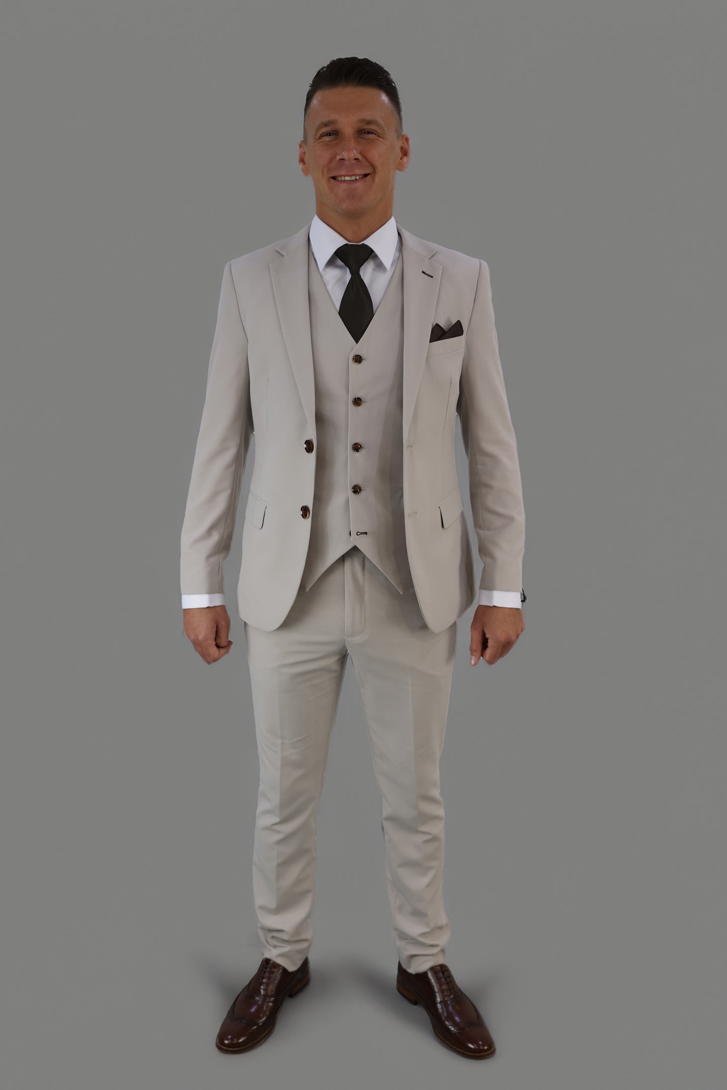 Kian Stone Three Piece Suit