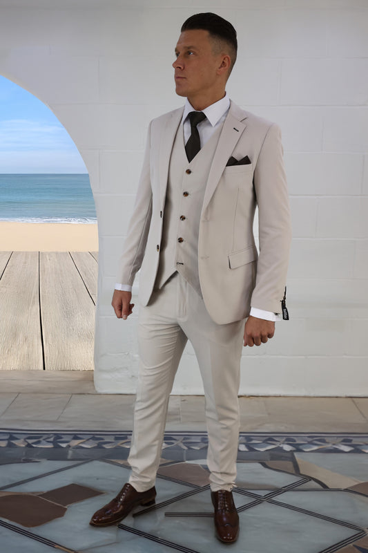 Kian Stone Three Piece Suit