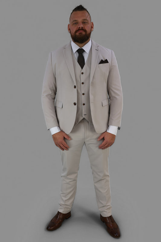 Kian XL Stone Three Piece Suit