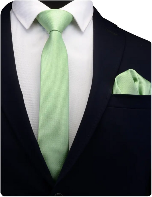 Suitbae Pastel Green Twill Tie