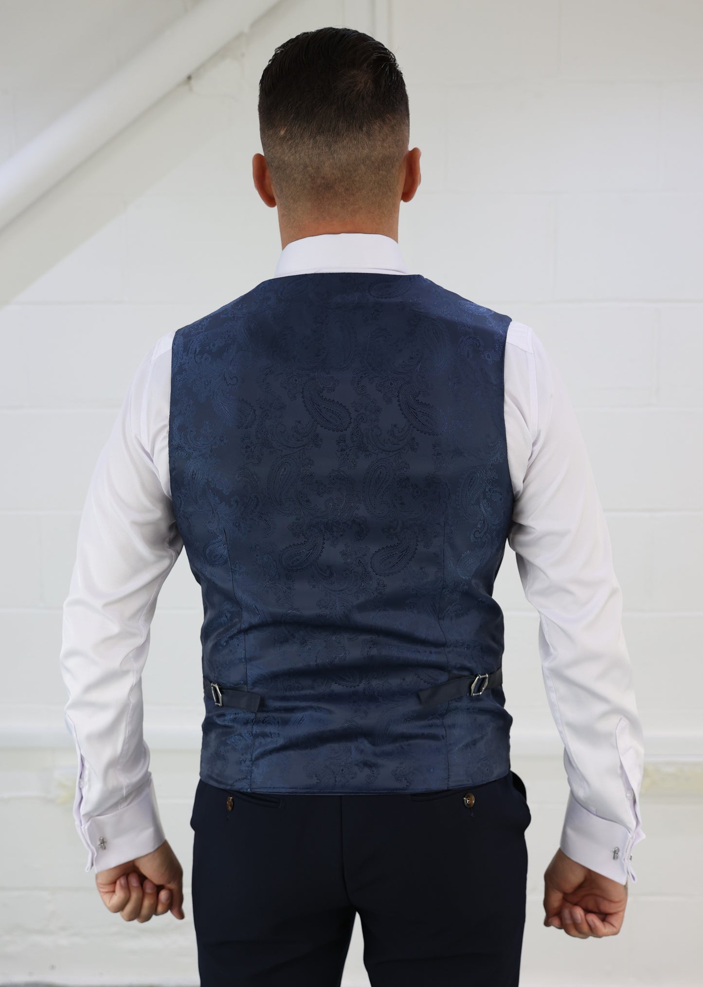 Lawrence Navy Waistcoat