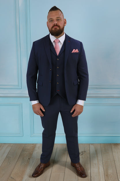 Lawrence XL Navy Three Piece Suit