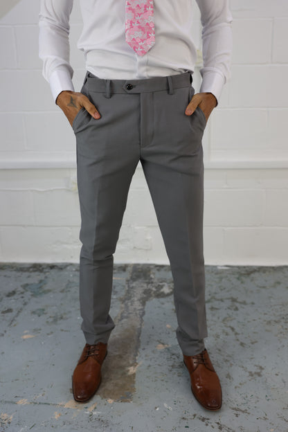 Mason Grey Stretch Trouser