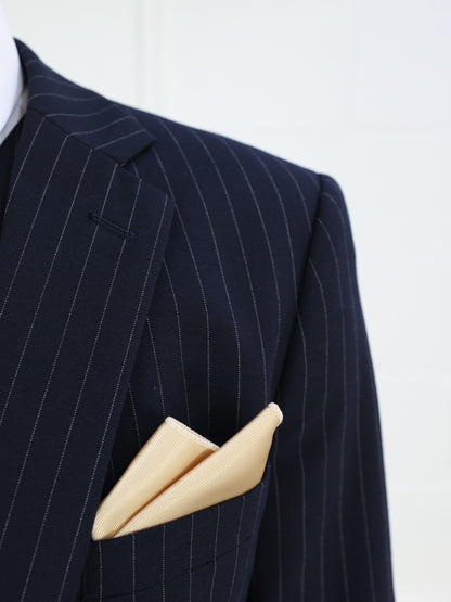 Navy Pinstripe Two Piece Suit