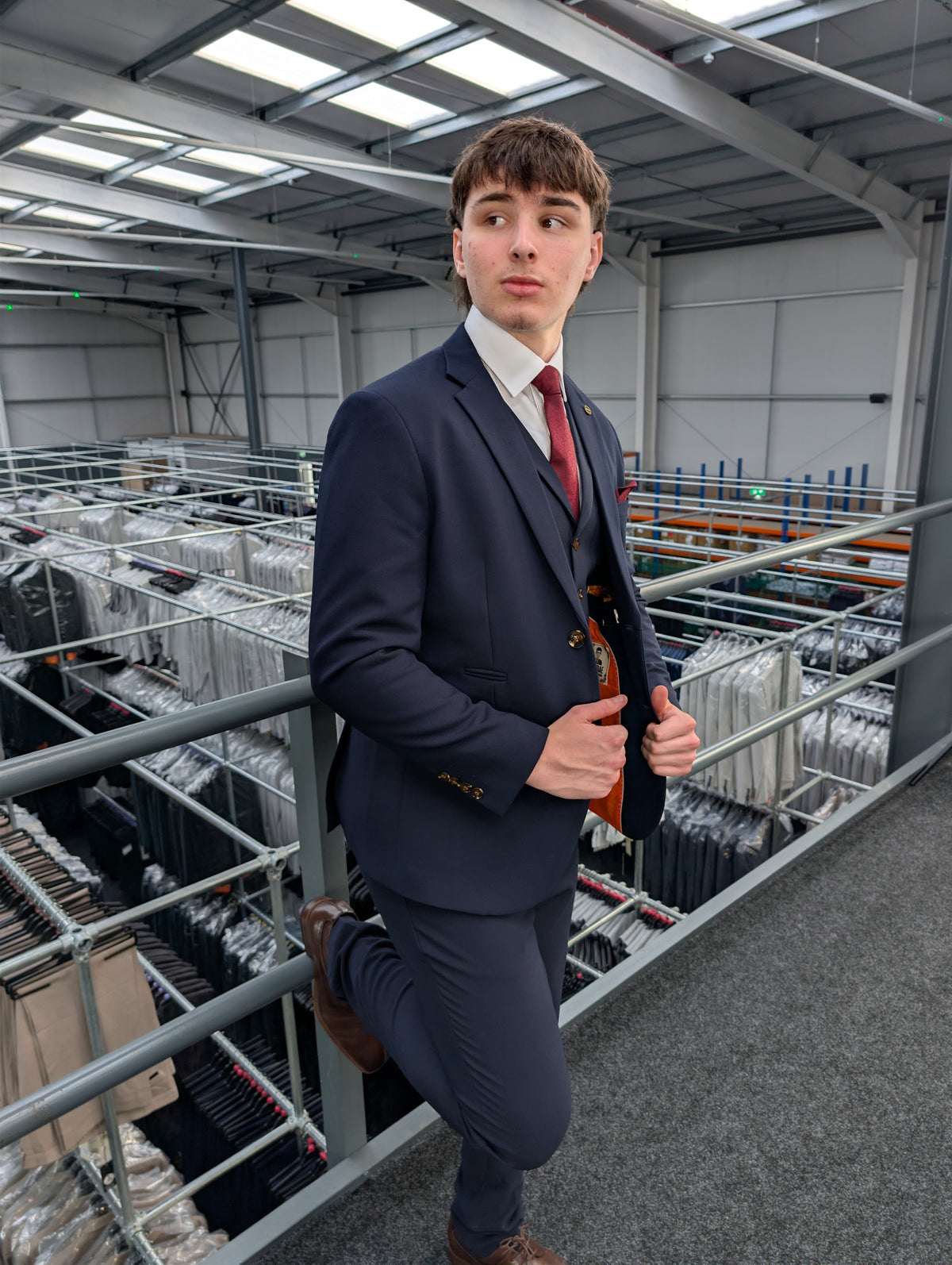 Lawrence Navy Three Piece Suit