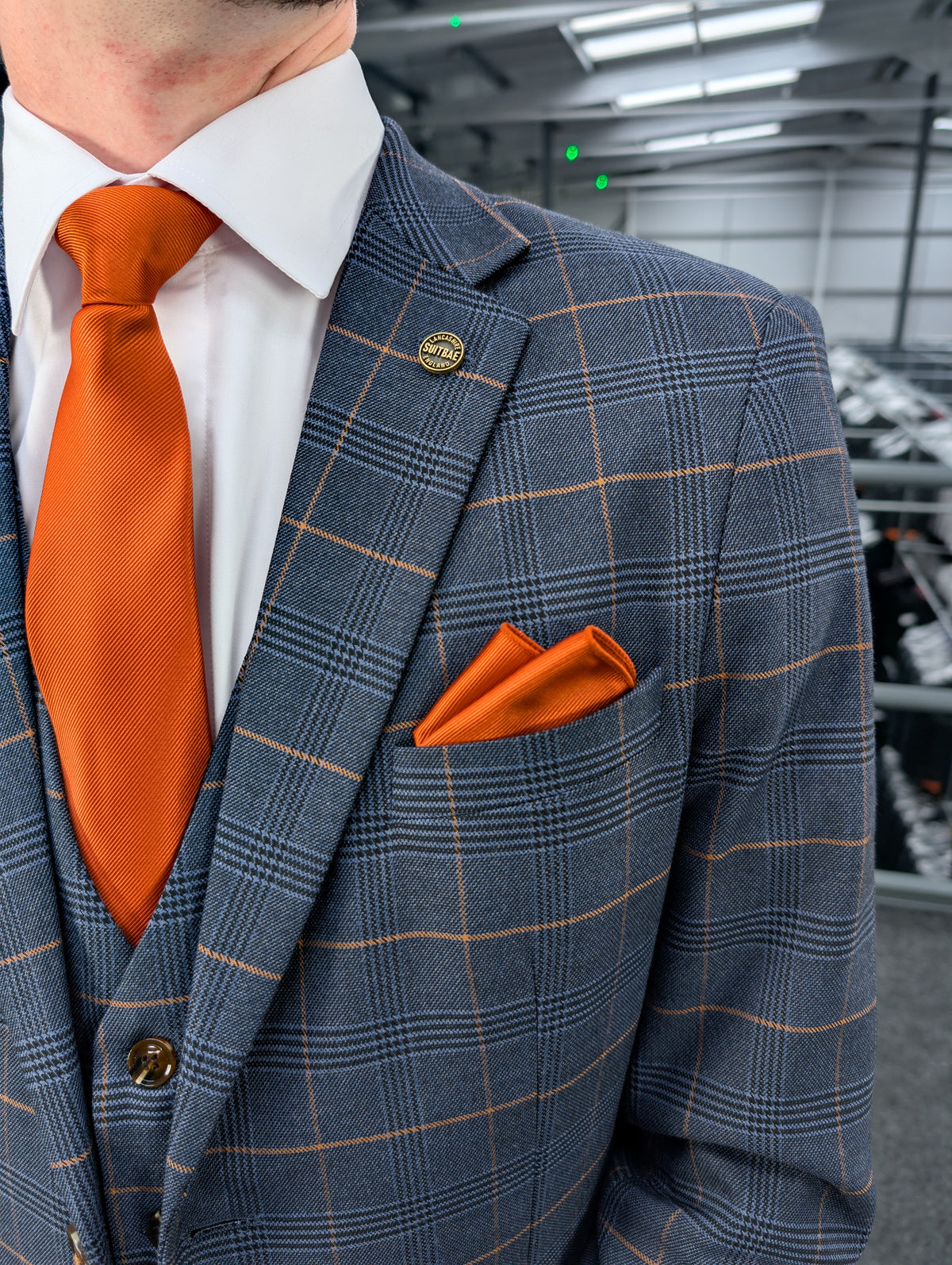Thomas Check Three Piece Suit