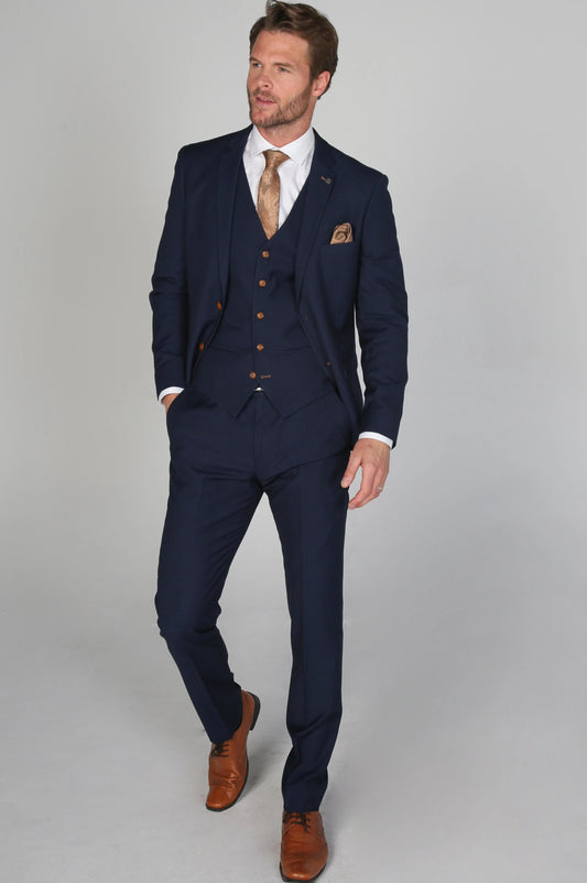 Paul Andrew Mayfair Navy Three Piece Suit