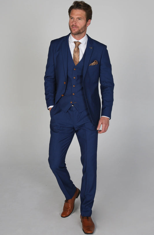 Paul Andrew Royal Blue Three Piece Suit