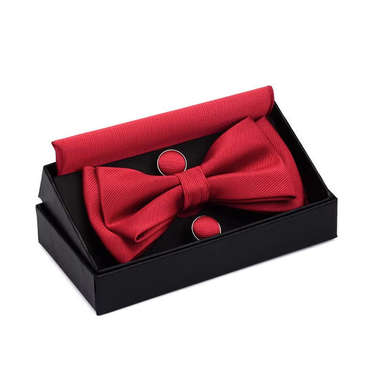 Red Bow Tie Set