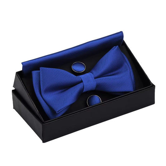 Royal Blue Bow Tie Set