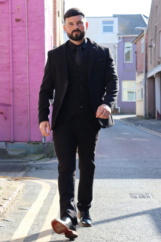 Diablo Black Three Piece Suit