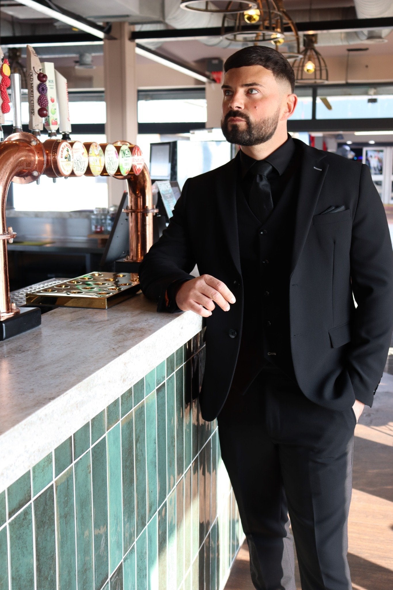 Diablo Black Three-Piece Suit, Perfect Fit & All-Day Comfort | Suitbae SUITBAE.COM Diablo Black Three-Piece Suit, Perfect Fit & All-Day Comfort | Suitbae SUITBAE.COM