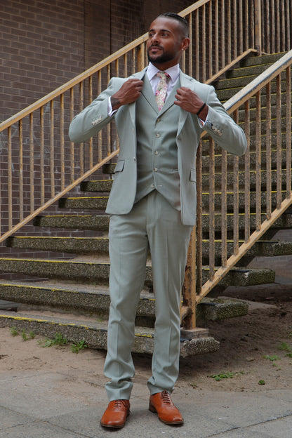CALLUM SAGE THREE PIECE SUIT