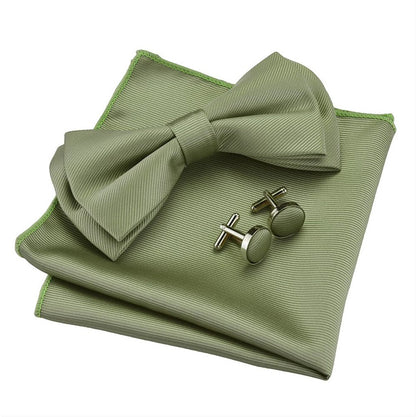 Sage Green Bow Tie Set