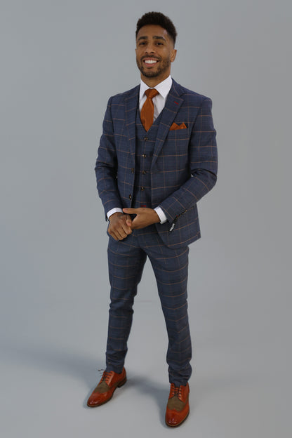 Thomas Check Three Piece Suit