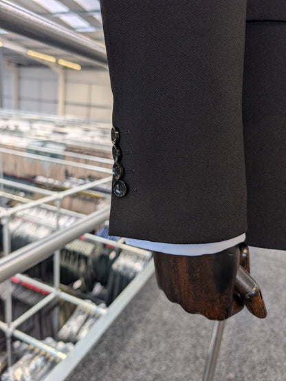 DIABLO BLACK DOUBLE-BREASTED BLAZER