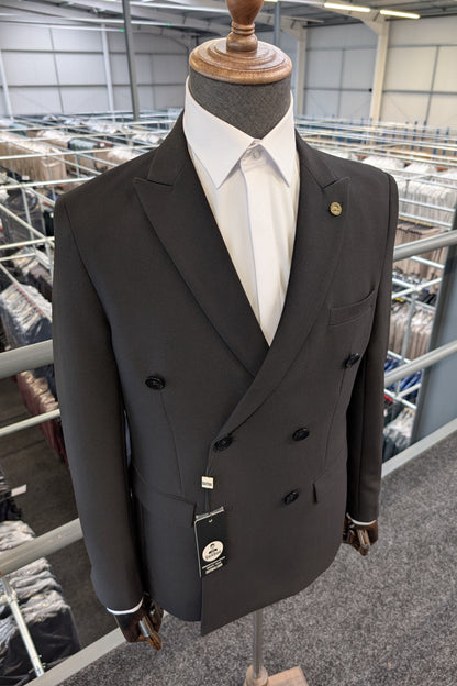 DIABLO BLACK DOUBLE-BREASTED BLAZER