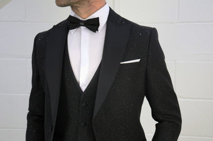 Black Sparkly Three Piece Tuxedo