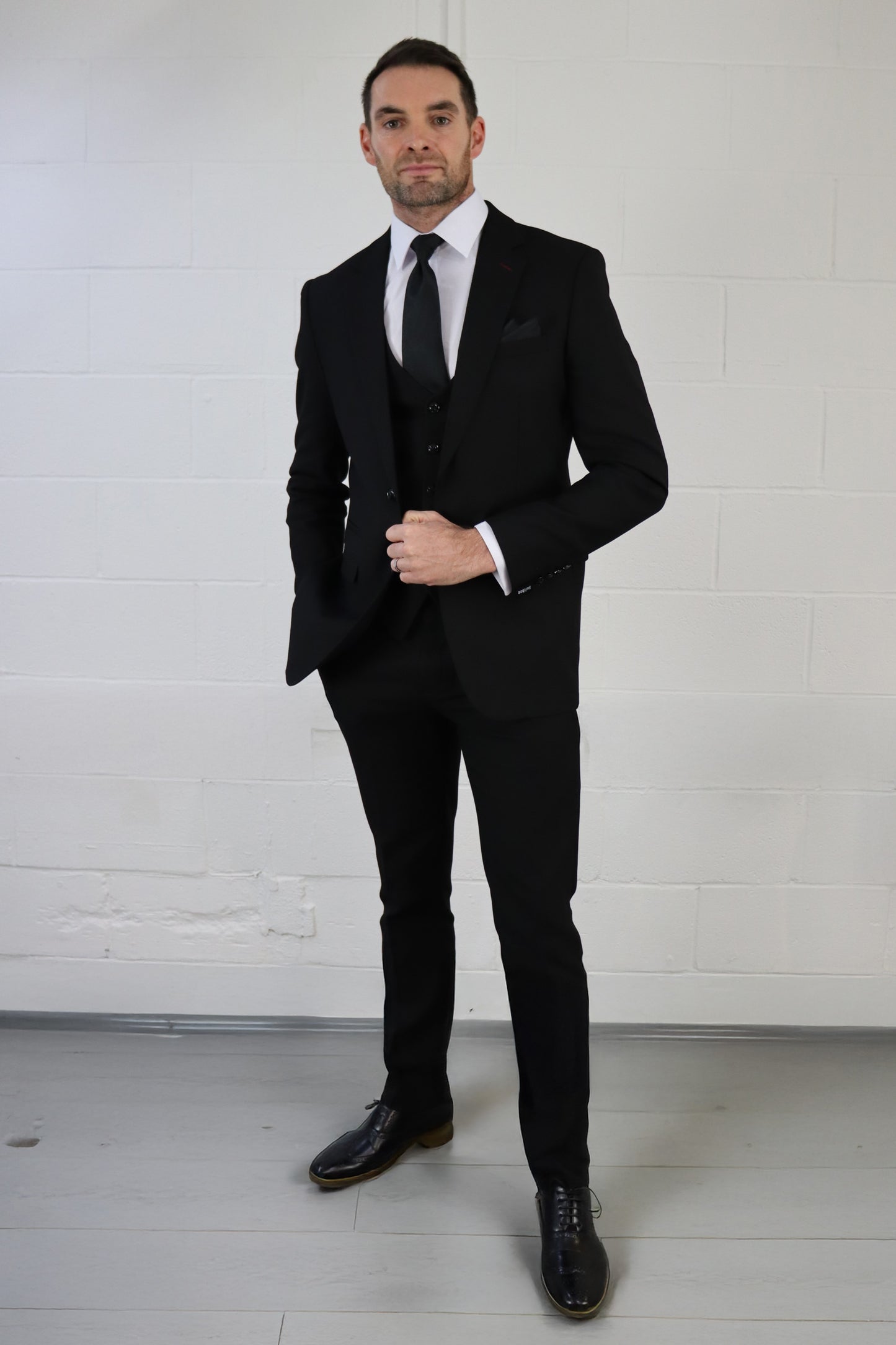 Majid Black Diamond Three Piece Suit