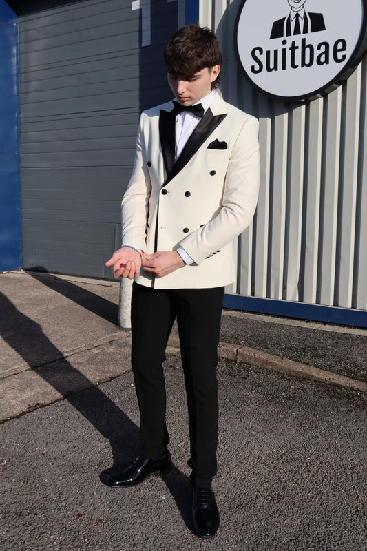 COMING SOON ⌛ DIABLO IVORY Double Breasted Three Piece Tuxedo