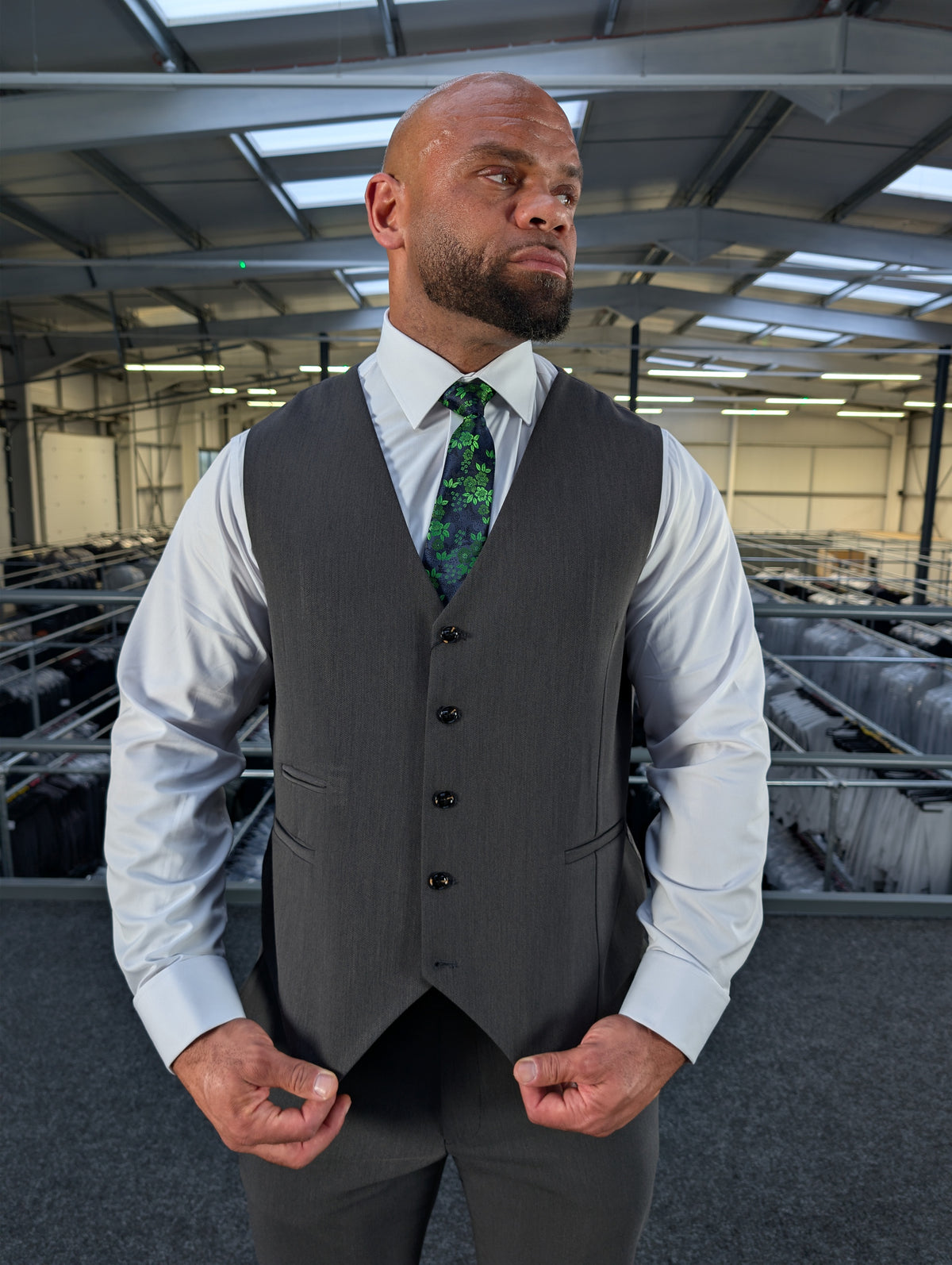 Vincent Charcoal Three Piece Suit