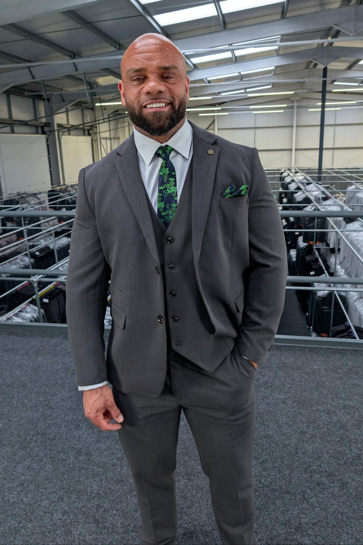 Vincent Charcoal Three Piece Suit