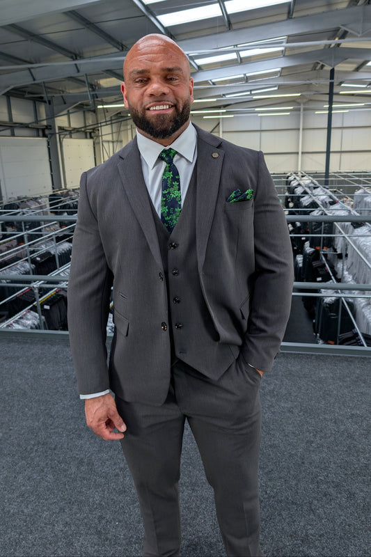 Vincent Charcoal Three Piece Suit