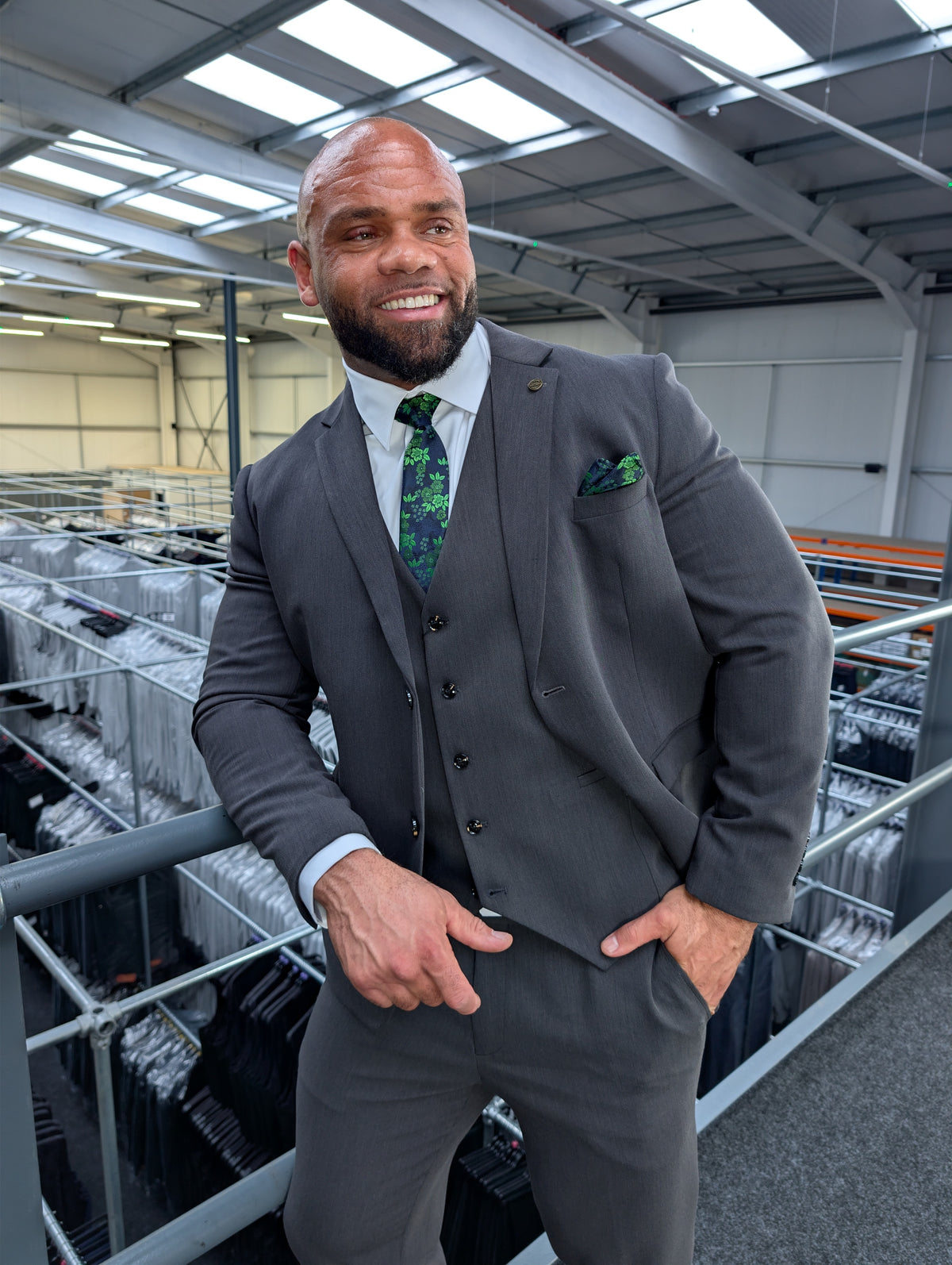 Vincent Charcoal Three Piece Suit