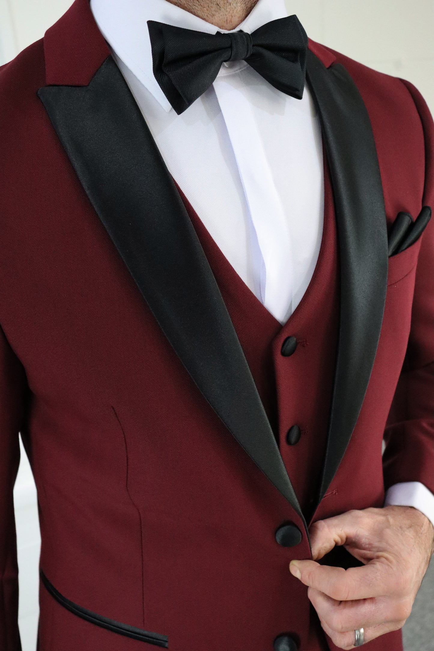 Diablo Blood Red Three Piece Tuxedo