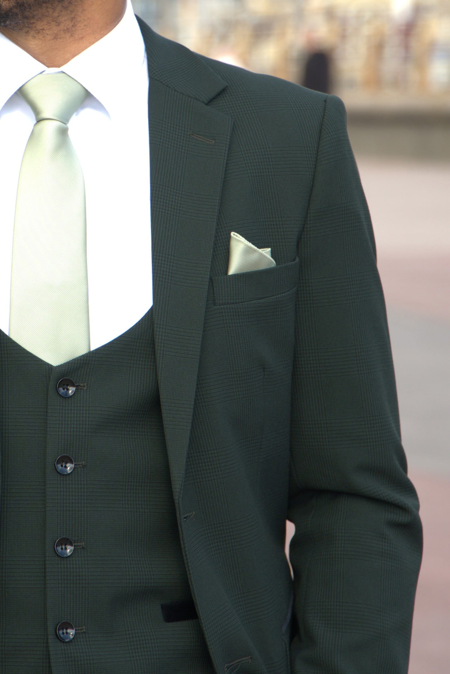 CHARLES GREEN THREE PIECE SUIT