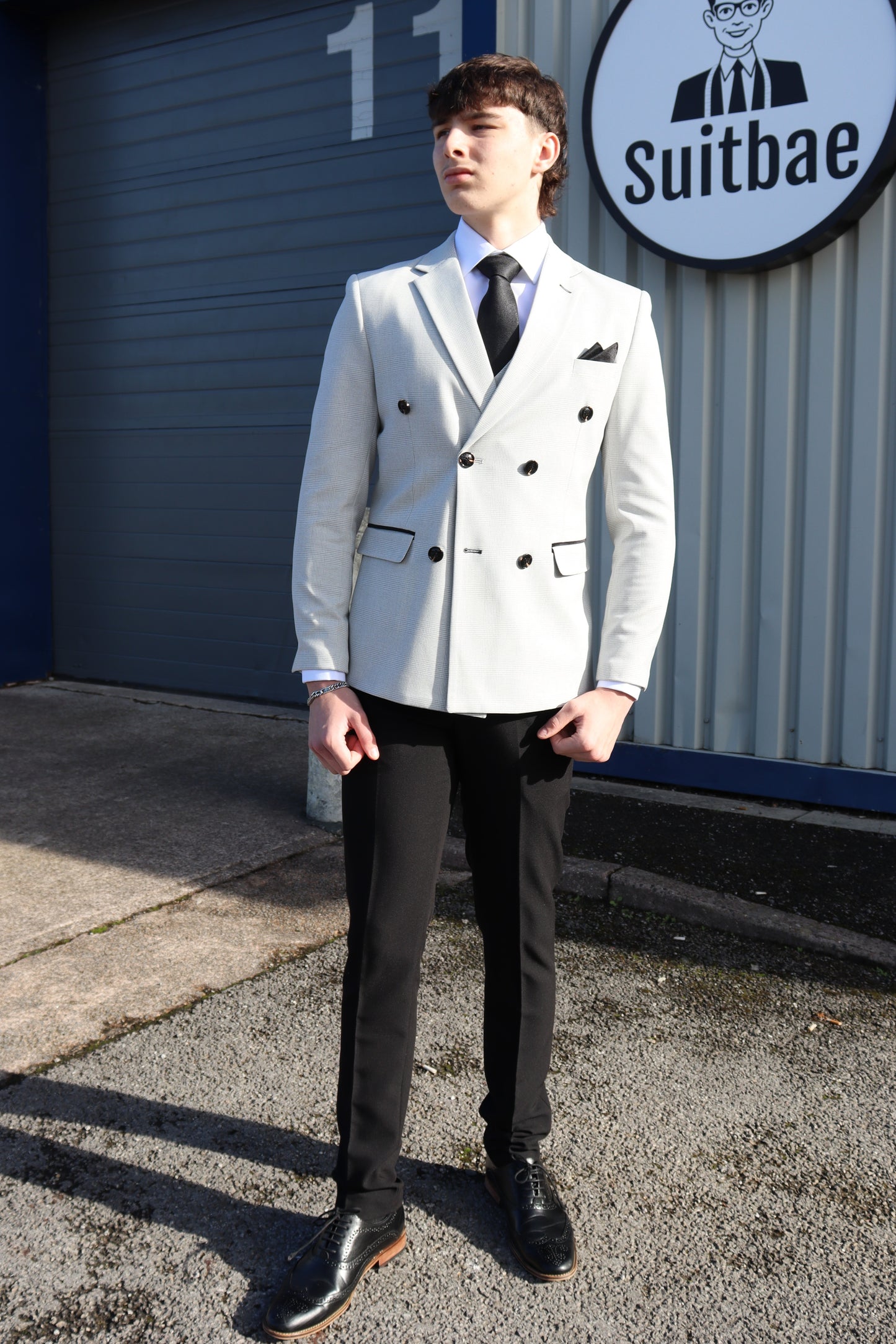 COMING SOON ⌛ Charles Stone Double Breasted Contrast Three Piece Suit