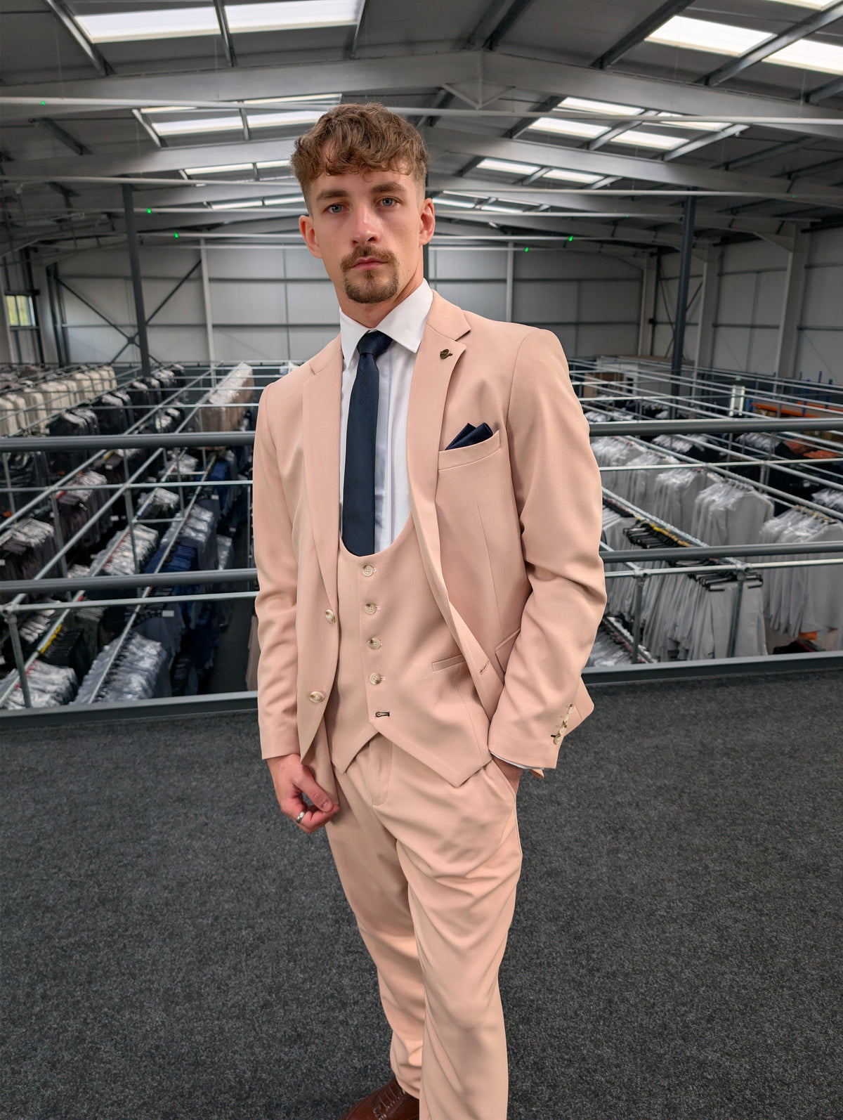 [COMING SOON] MAU Peach Pink Three Piece Suit