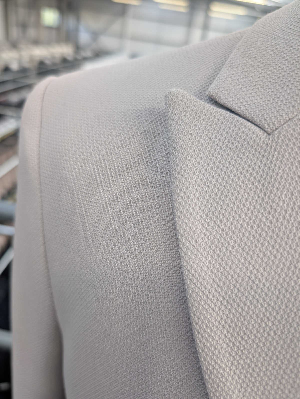 ESCOBAR Stone Textured Double Breasted Blazer