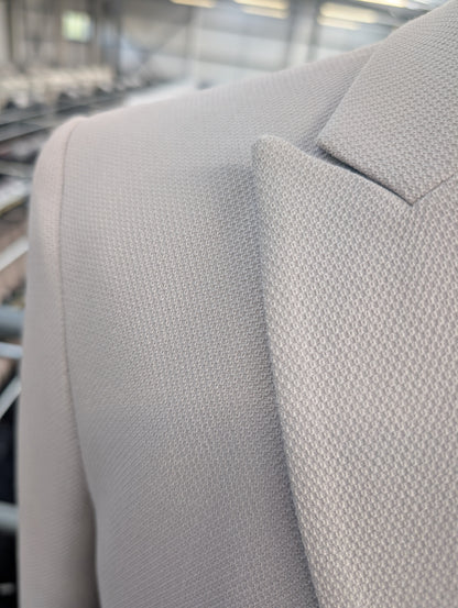 ESCOBAR Stone Textured Double Breasted Blazer