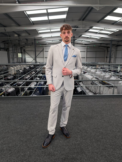 Harry Light Grey Three Piece Suit