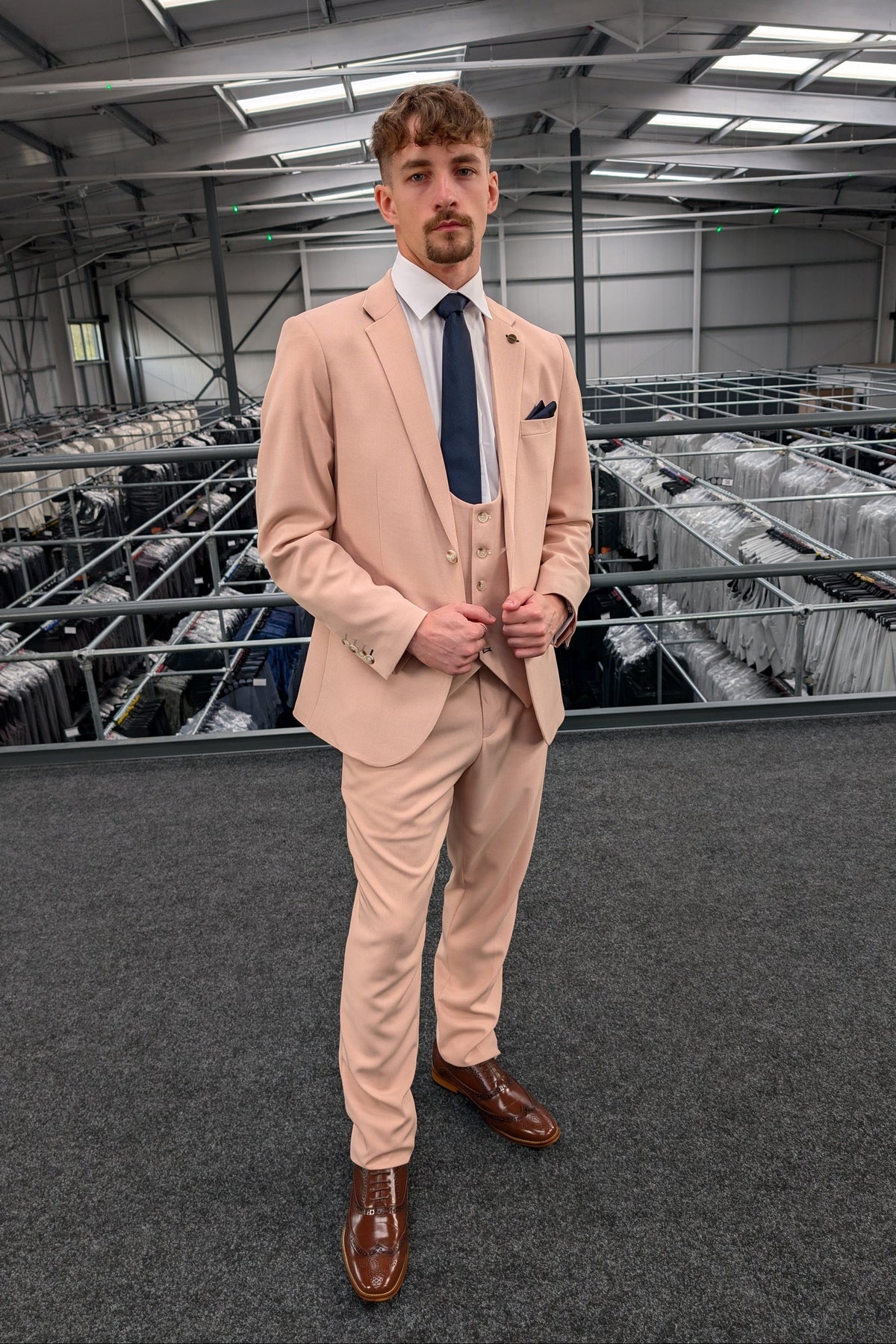 [COMING SOON] MAU Peach Pink Three Piece Suit